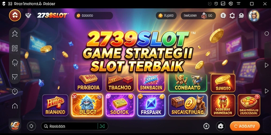 Tampilan gameplay menawan dari 2739SLOT yang menampilkan mesin slot.