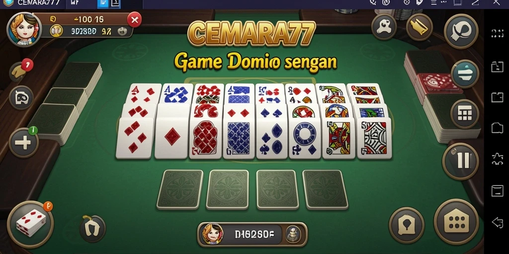 Tampilan gameplay seru dari CEMARA77 dengan interaksi sosial yang menarik.