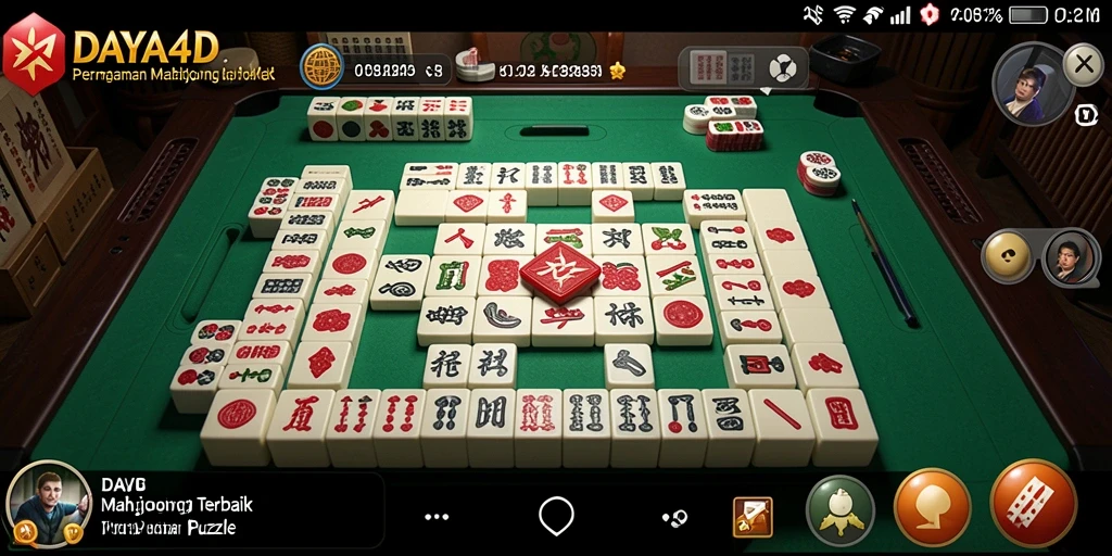 Tampilan gameplay <strong>DAYA4D</strong> yang mendebarkan dan penuh strategi Mahjong.