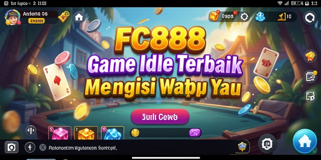 Tangkapan layar yang menampilkan gameplay seru dari FC888 dengan karakter yang aktif.