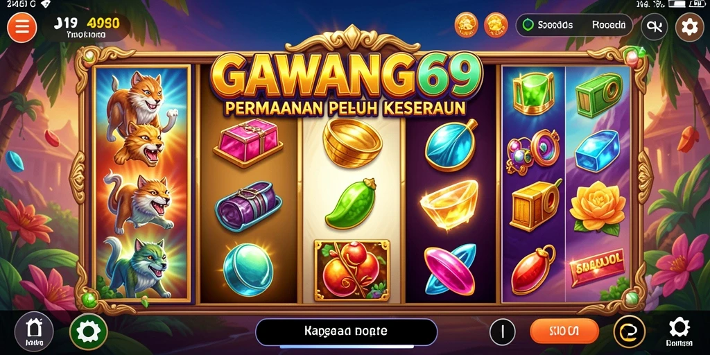 Tampilan gameplay GAWANG69 yang menarik dan penuh warna.