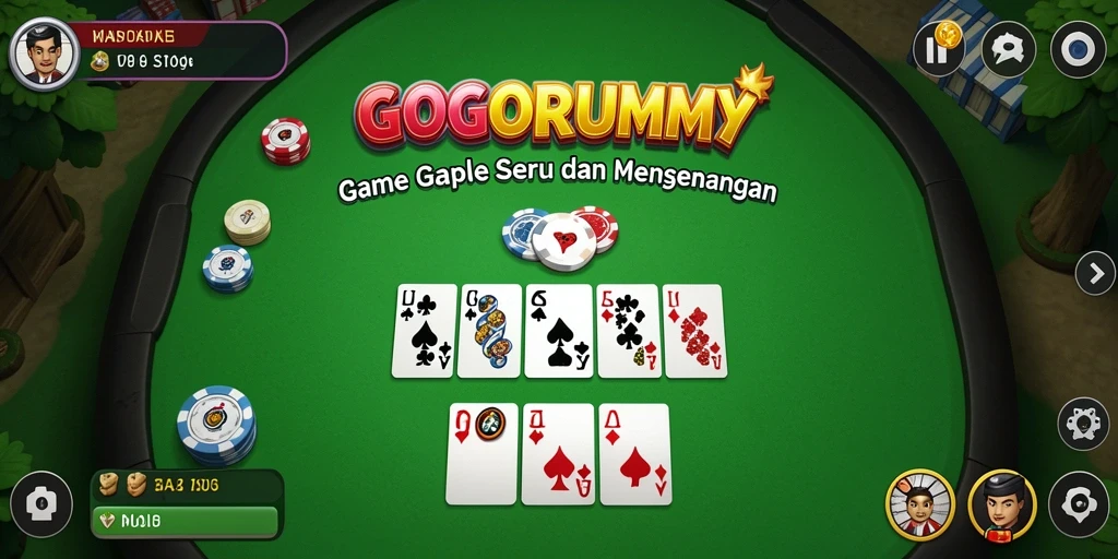 Tampilan gameplay GOGORUMMY yang seru dan menarik.