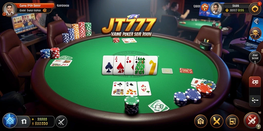 Tampilan gameplay Poker yang menarik dan seru.