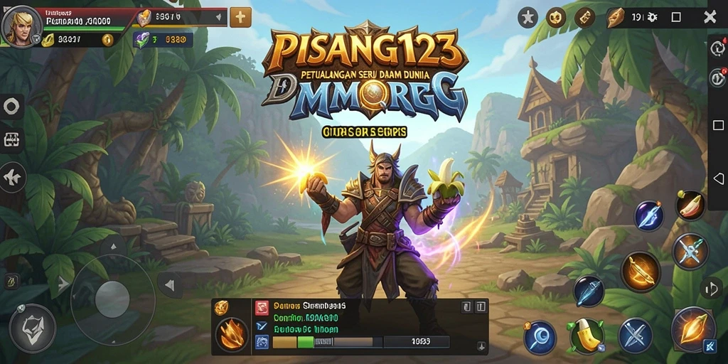 Screenshot utama PISANG123 menunjukkan aksi seru dalam gameplay MMORPG.