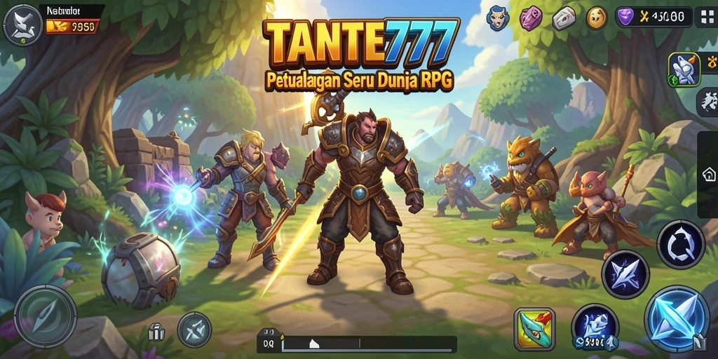 Screenshot gameplay seru TANTE777 di dunia RPG yang menakjubkan.