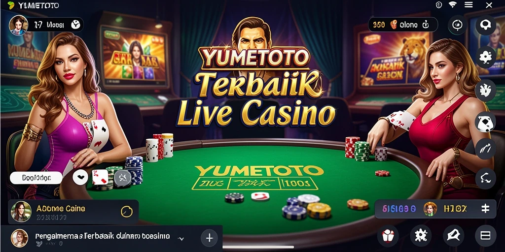 Tampilan gameplay langsung YUMETOTO dengan dealer profesional.