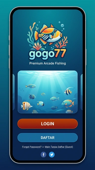 Menu navigasi yang mudah digunakan pada gogo77.